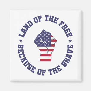 Fria USA flagga Patriotic Magnet