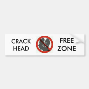 fria zona bumberklistermärkear för crackhead bildekal