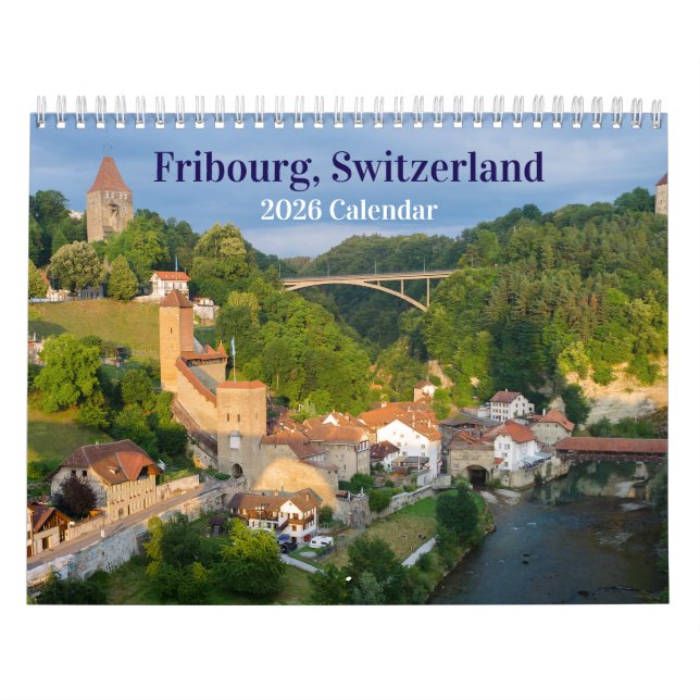 Fribourg Schweiz 2026 Kalender (Omslag)