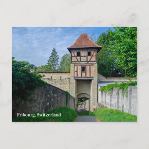 Fribourg Schweiz Torn vykort