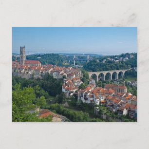 Fribourg Schweiz vykort