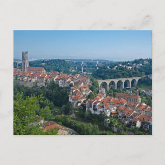 Fribourg Schweiz vykort