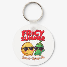 Fricy sommar 2026 nyckelring - Söt mango jalapeño