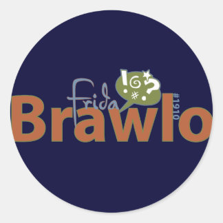 Frida Brawlo-Sticker Runt Klistermärke