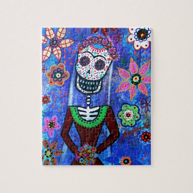 Frida Brida day of the dead Pussel (Vertikal)