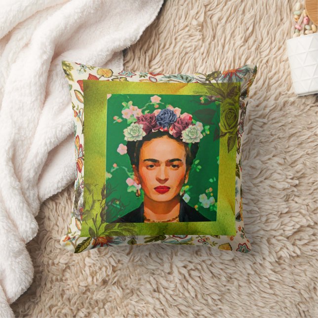 Frida Flowers Dekorativ kudde (Filt)