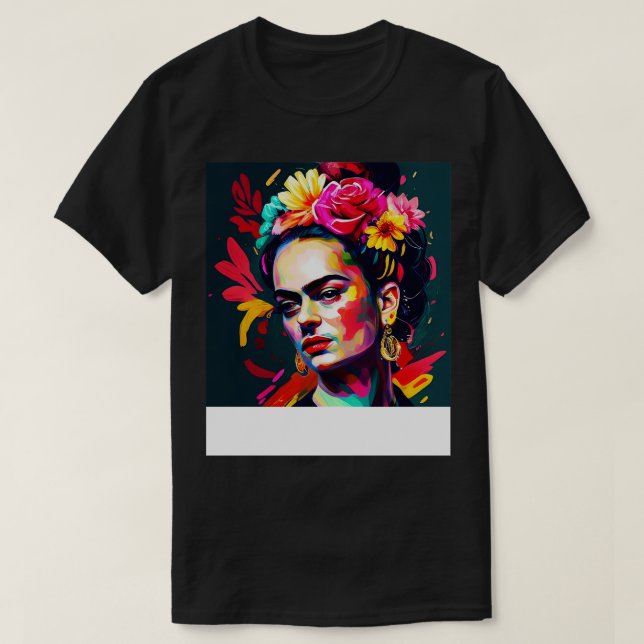 Frida Kahlo 9 T Shirt (Design framsida)