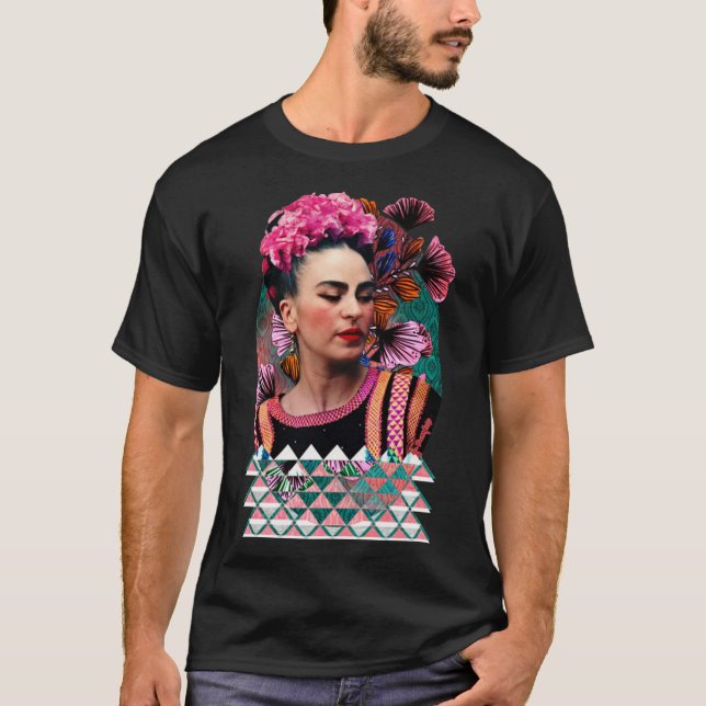 Frida kahlo art flower gift for fans Essential T-S T Shirt (Framsida)