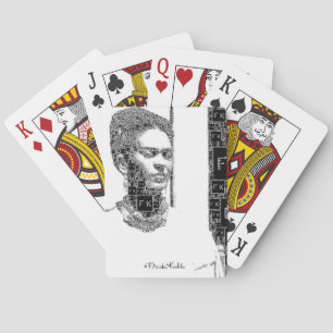 Frida Kahlo Black och White Porträtt Spel Kort