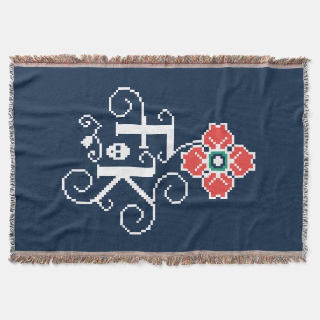 Frida Kahlo | blom- Tribute Filt (Framsidan)