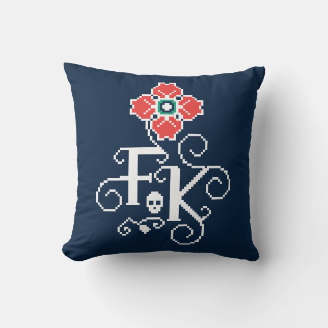 Frida Kahlo | blom- Tribute Kudde (Framsida)