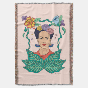Frida Kahlo Blommigt Ram Graphic Filt
