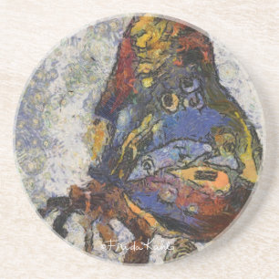 Frida Kahlo Butterfly Monet Inspired Underlägg