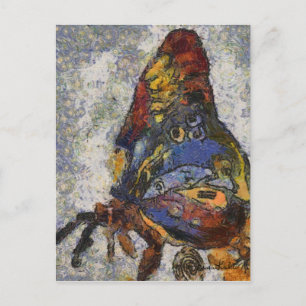 Frida Kahlo Butterfly Monet Inspired Vykort
