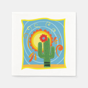 Frida Kahlo Cactus Graphic Pappersservett