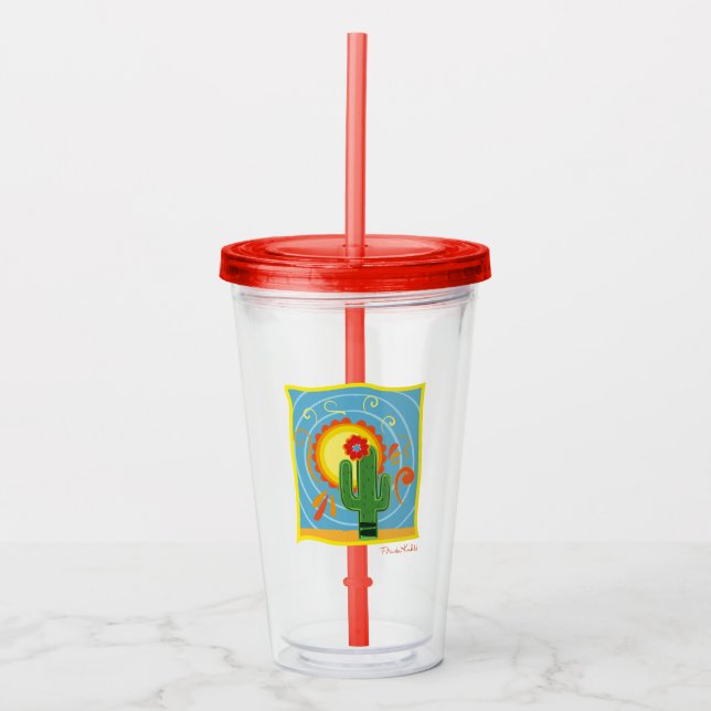 Frida Kahlo Cactus Graphic Take Away Mugg (Framsida)
