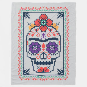 Frida Kahlo Calavera Fleecefilt