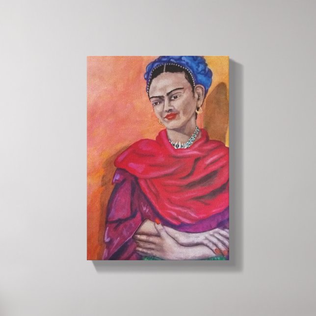 Frida Kahlo Canvastryck (Framsida)