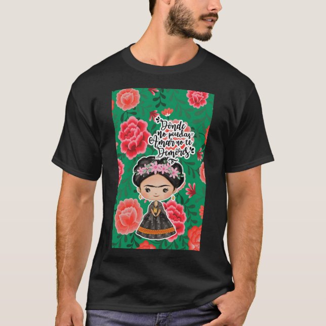 Frida Kahlo Cartoon Phone Case cute frida iPhone C T Shirt (Framsida)