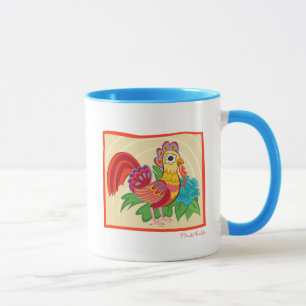 Frida Kahlo Chicken Graphic Mugg