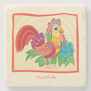 Frida Kahlo Chicken Graphic Stenunderlägg