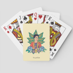 Frida Kahlo Colorful Blommigt Graphic Casinokort