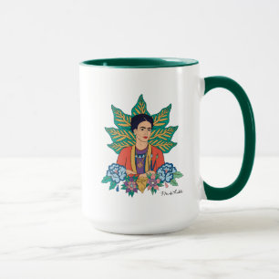 Frida Kahlo Colorful Blommigt Graphic Mugg