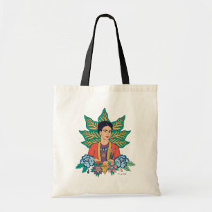 Frida Kahlo Colorful Blommigt Graphic Tygkasse