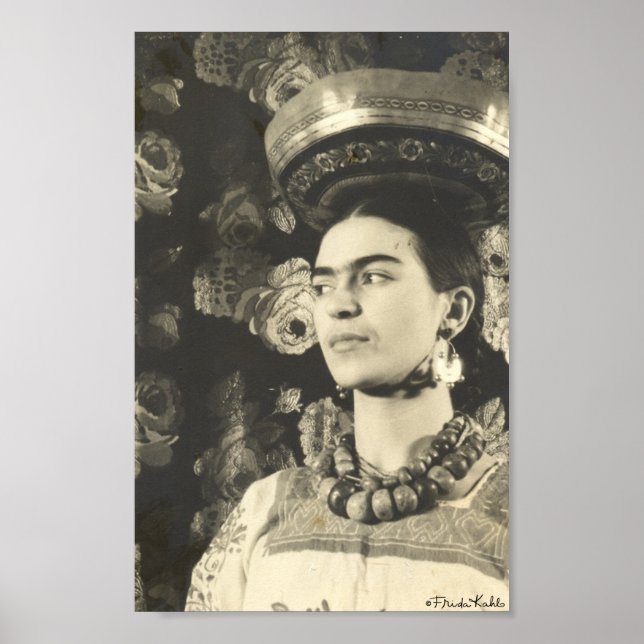 Frida Kahlo con Charola Original Poster (Framsidan)