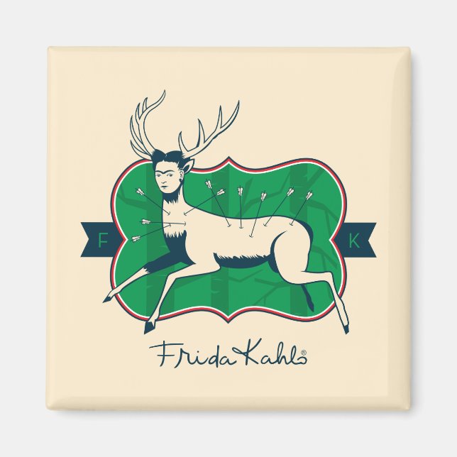 Frida Kahlo | Den skadade Hjorten Magnet (Framsidan)