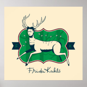 Frida Kahlo   Den skadade Hjorten Poster