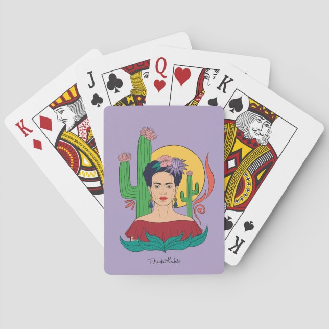 Frida Kahlo Desert Graphic Casinokort (Baksidan)