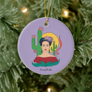 Frida Kahlo Desert Graphic Julgransprydnad Keramik