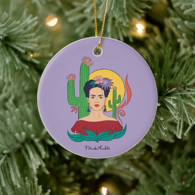 Frida Kahlo Desert Graphic Julgransprydnad Keramik (Träd)
