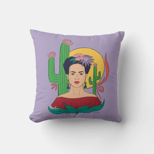 Frida Kahlo Desert Graphic Kudde (Framsida)