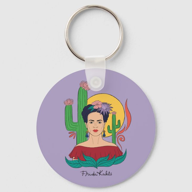 Frida Kahlo Desert Graphic Nyckelring (Framsida)