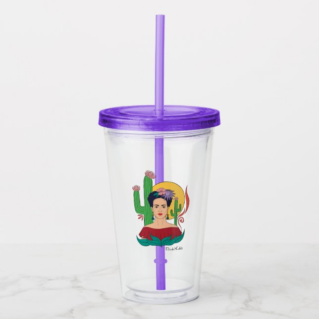 Frida Kahlo Desert Graphic Take Away Mugg (Framsida)