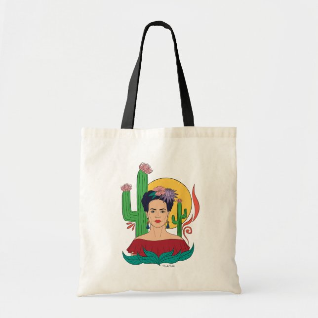 Frida Kahlo Desert Graphic Tygkasse (Framsidan)