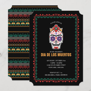 Frida Kahlo Dia De Los Muertos Inbjudningar