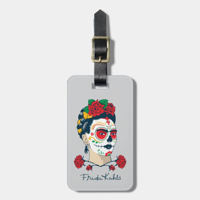 Frida Kahlo | El Día de los Muertos Bagagebricka (Vertikal Framsida)
