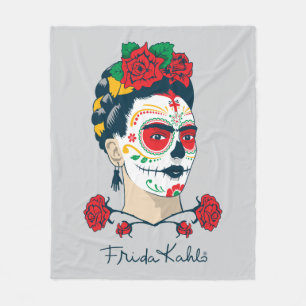 Frida Kahlo El Día de los Muertos Fleecefilt