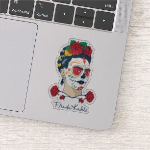 Frida Kahlo El Día de los Muertos Klistermärken