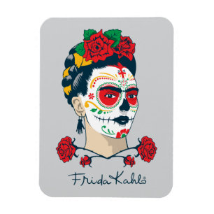 Frida Kahlo El Día de los Muertos Magnet
