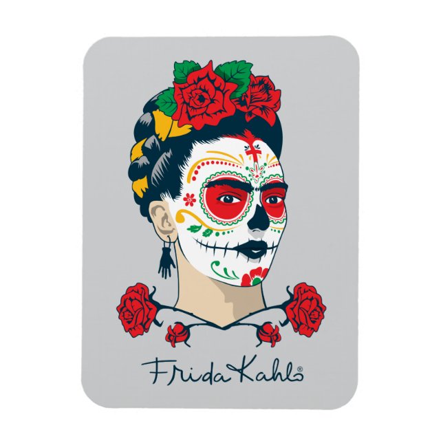 Frida Kahlo | El Día de los Muertos Magnet (Vertikal)