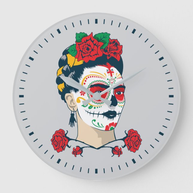 Frida Kahlo | El Día de los Muertos Stor Klocka (Framsida)