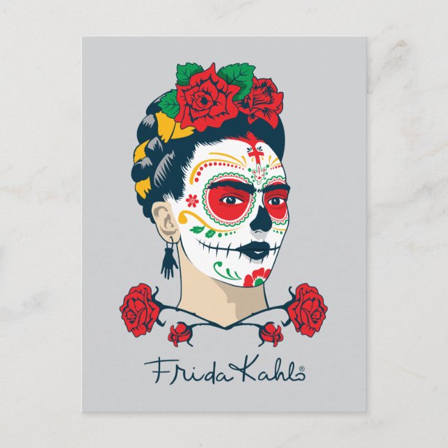 Frida Kahlo | El Día de los Muertos Vykort (Framsida)