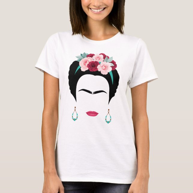 Frida Kahlo Feminist Gift T Shirt (Framsida)
