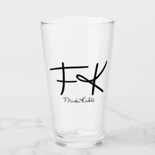 Frida Kahlo "FK" Monogram Signatur Glaskopp