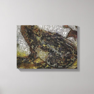 Frida Kahlo FK-Stil Frog Painting Canvastryck
