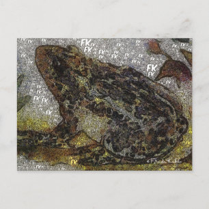 Frida Kahlo FK-Stil Frog Painting Vykort